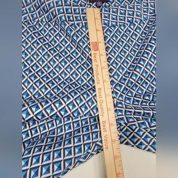 NEW NYDJ Not Your Daughters Jeans 2P Blue Apex Tiles Stretch Crop Pant Women NWT - Picture 10 of 12